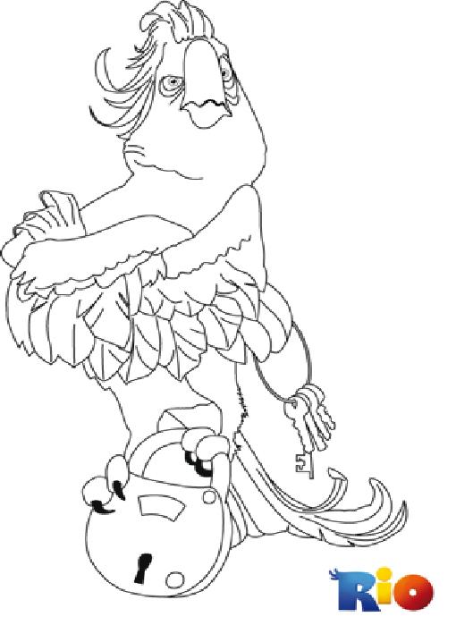 coloriage rio hector